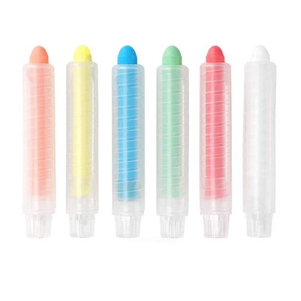 6 Retractable Washable Crayons + Pencil Case - MagPlay