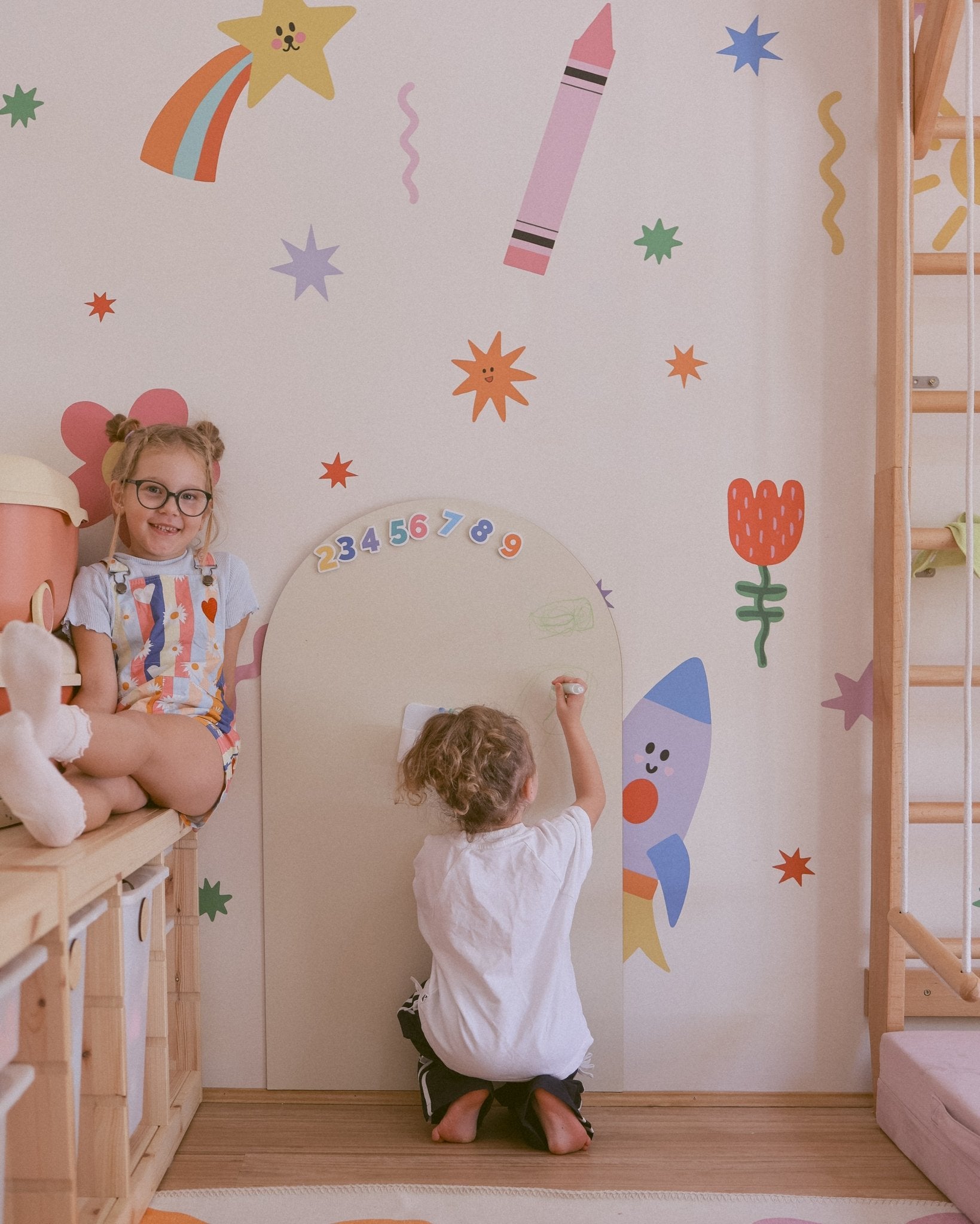 BUNDLE: MagPlay Magnetic Wall Decal + MDF Board (GET FREE BALLU BAG) - MagPlay