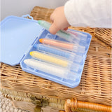 6 Retractable Washable Crayons + Pencil Case