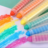 6 Retractable Washable Crayons + Pencil Case