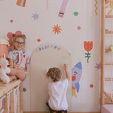 BUNDLE: MagPlay Magnetic Wall Decal + MDF Board (GET FREE BALLU BAG) - MagPlay