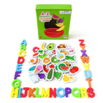 Curious Columbus - MAGNETIC FOODS & LETTERS - MagPlay