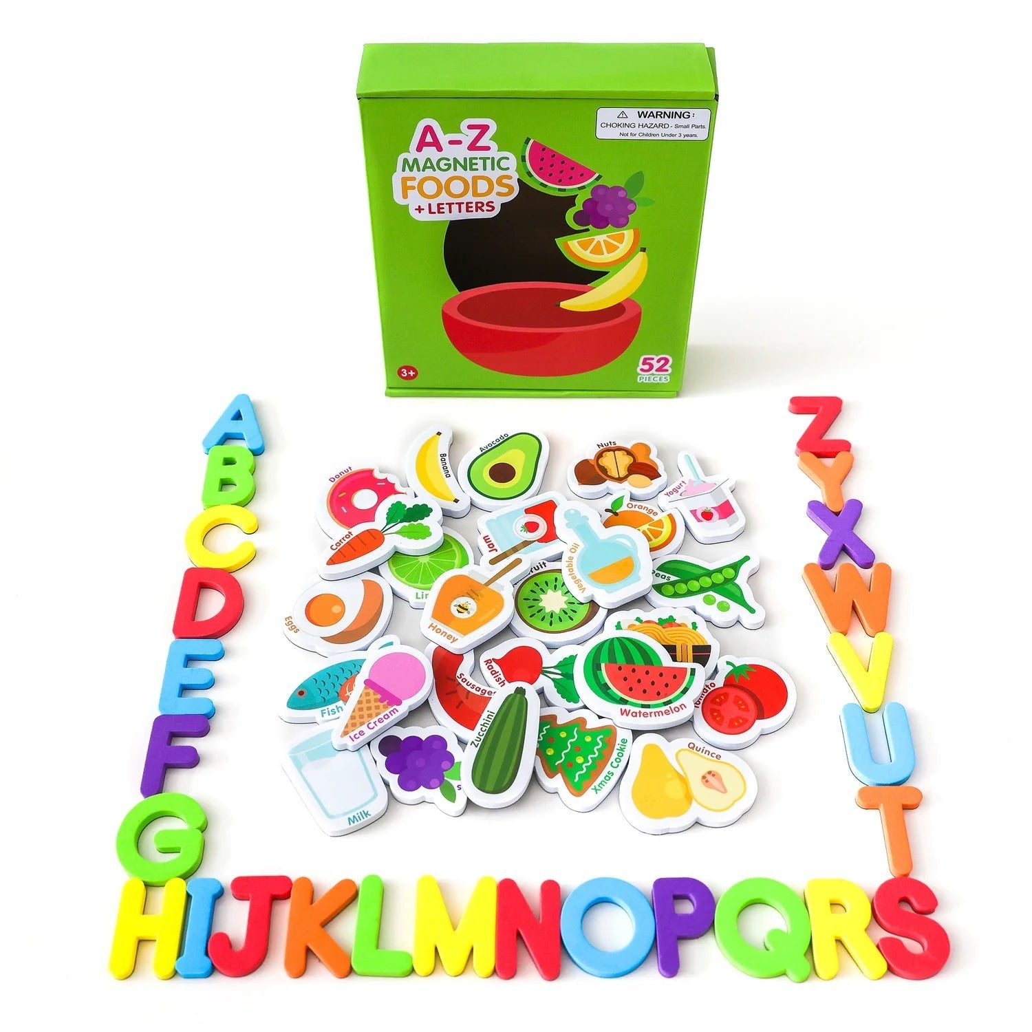 Curious Columbus - MAGNETIC FOODS & LETTERS - MagPlay