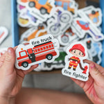 Curious Columbus - Vehicles Fridge Magnets - MagPlay