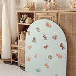 MagPlay Board paired with the wooden stand for screen-free play