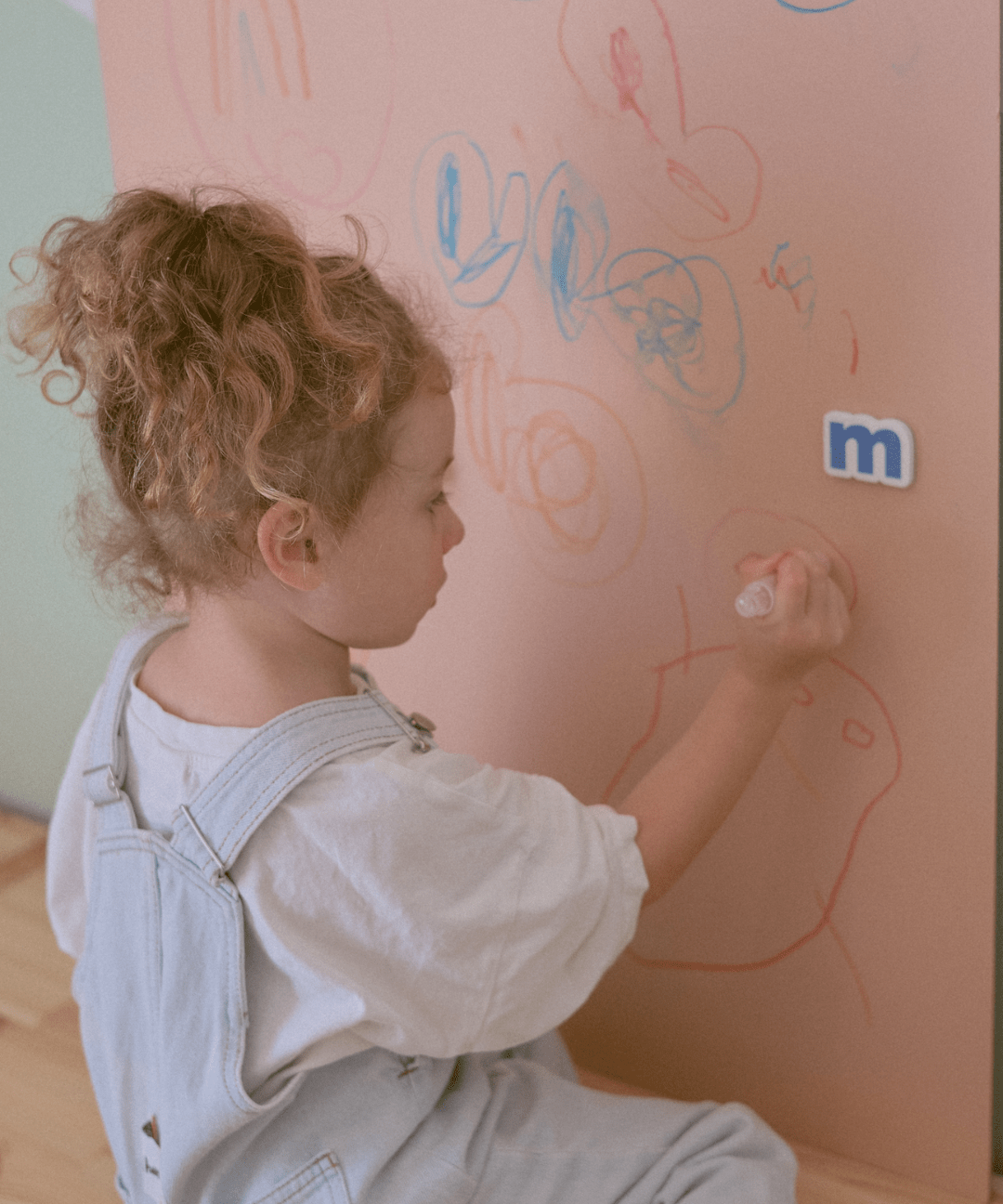 MagPlay Wall + Board Bundle with magnets and drawings