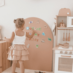 Portable MagPlay Board magnetic play surface in a playroom