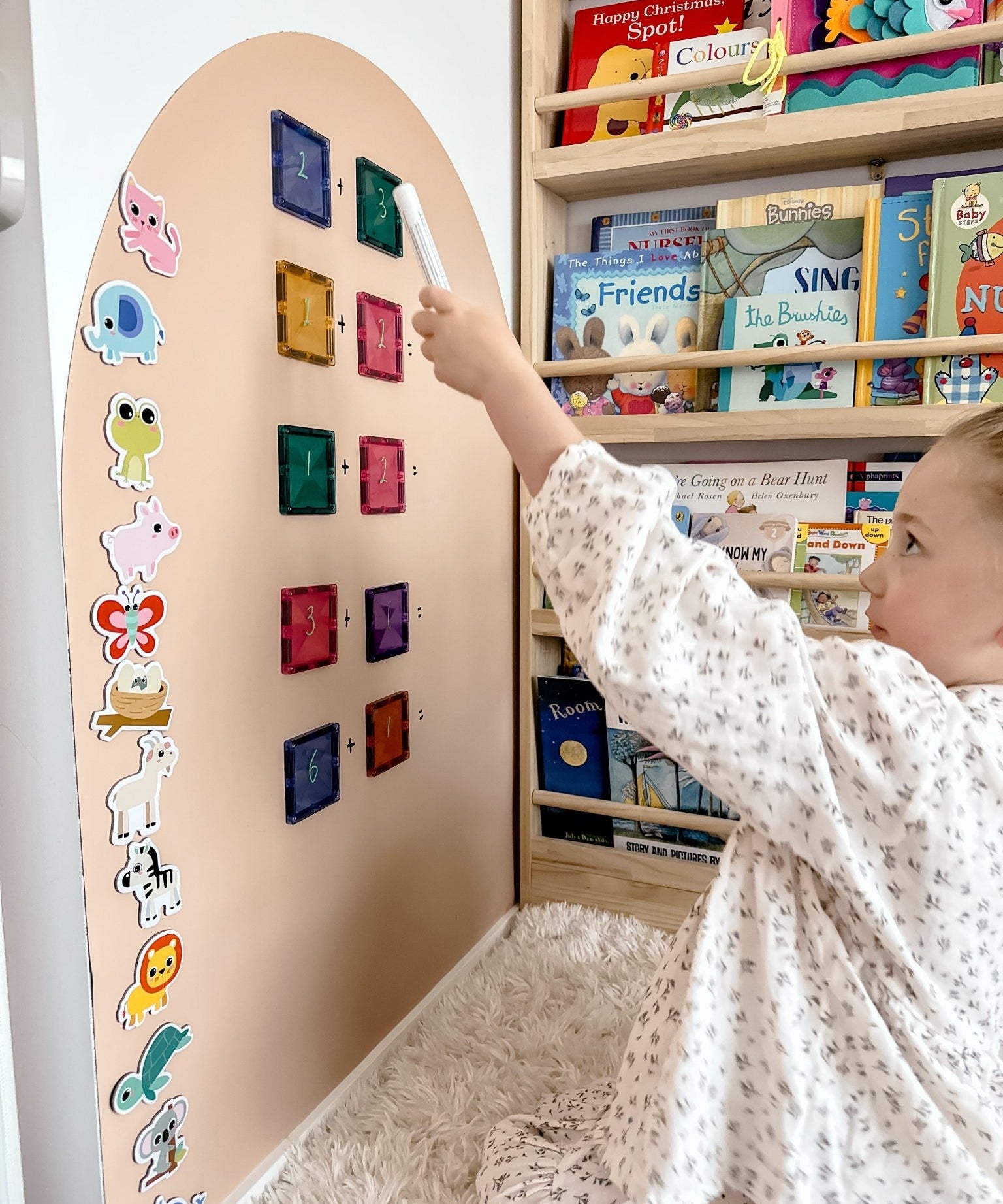 MagPlay Wall magnetic wall decal in a modern kids' bedroom