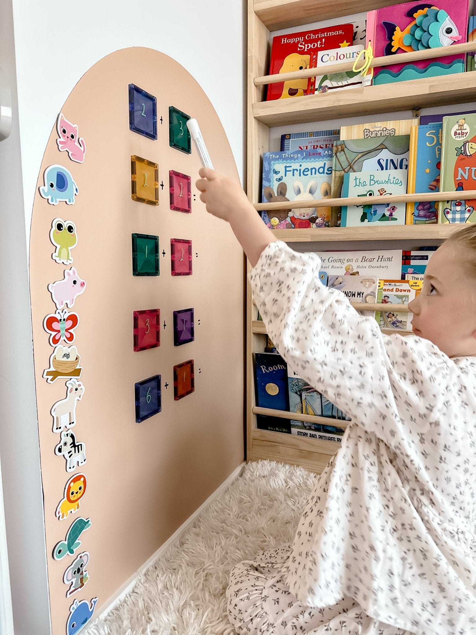 MagPlay Wall magnetic wall decal in a modern kids' bedroom