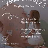 Xmas Bundle: MagPlay WallKind™ Magnetic Decal + Wooden Board Bundle - MagPlay